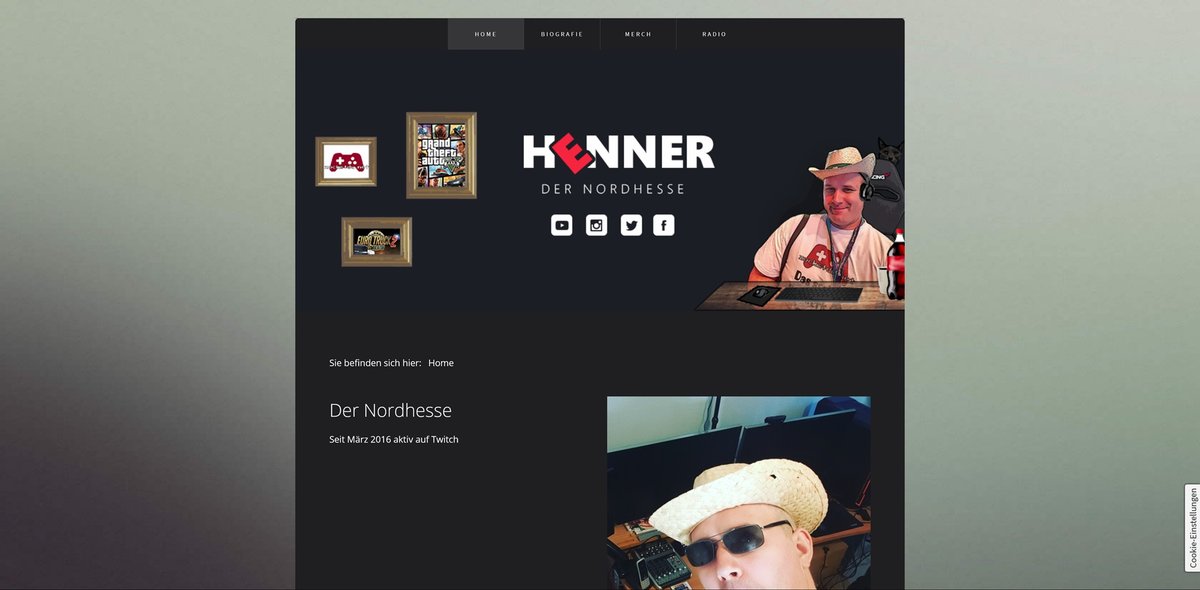 Der Henner – Webseite