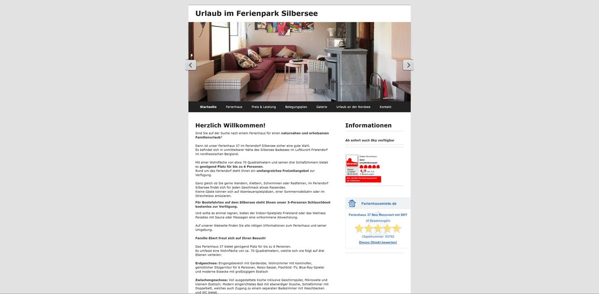 Urlaub im Ferienpark Silbersee